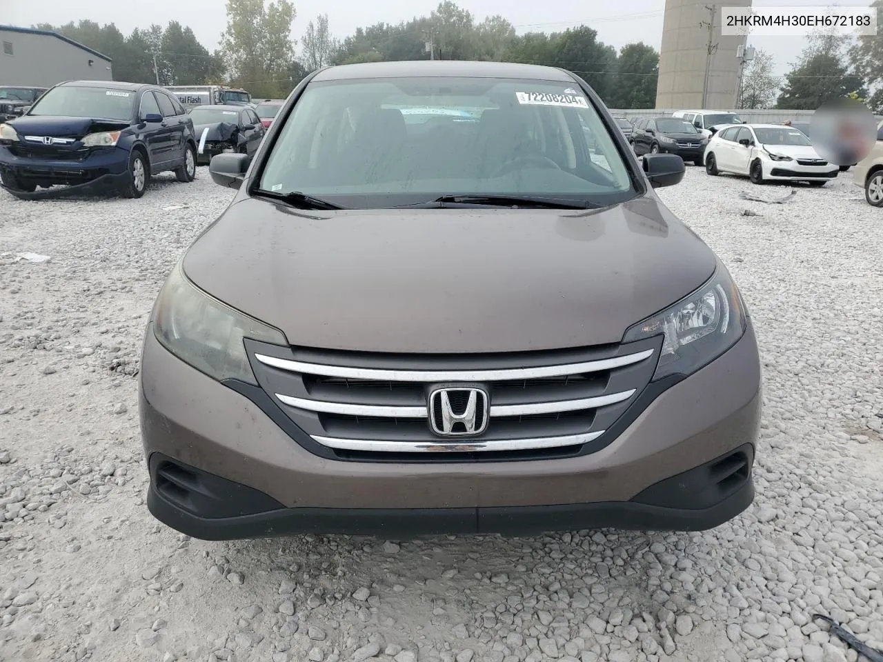 2014 Honda Cr-V Lx VIN: 2HKRM4H30EH672183 Lot: 72208204