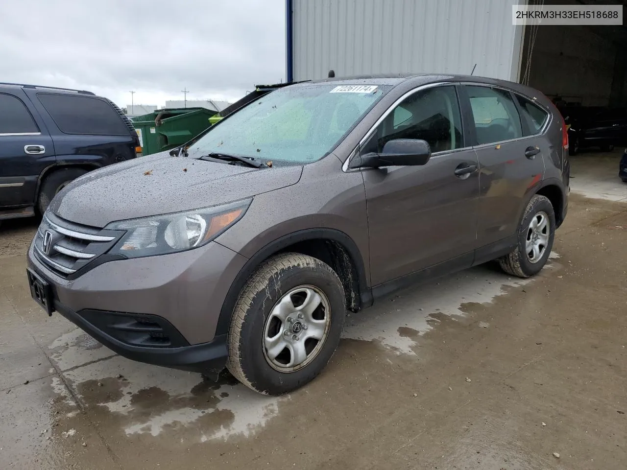 2014 Honda Cr-V Lx VIN: 2HKRM3H33EH518688 Lot: 72261174