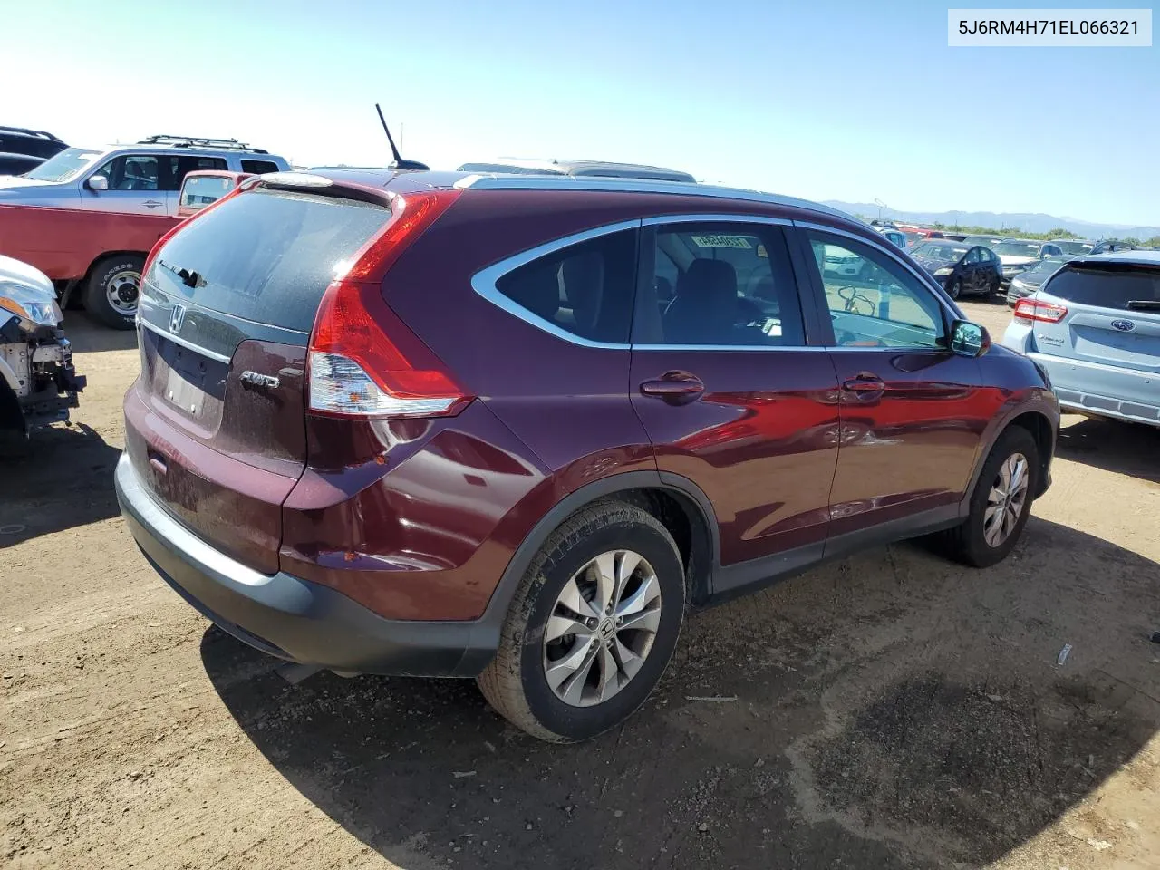 2014 Honda Cr-V Exl VIN: 5J6RM4H71EL066321 Lot: 72304584