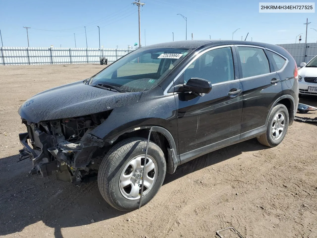 2014 Honda Cr-V Lx VIN: 2HKRM4H34EH727525 Lot: 72520994