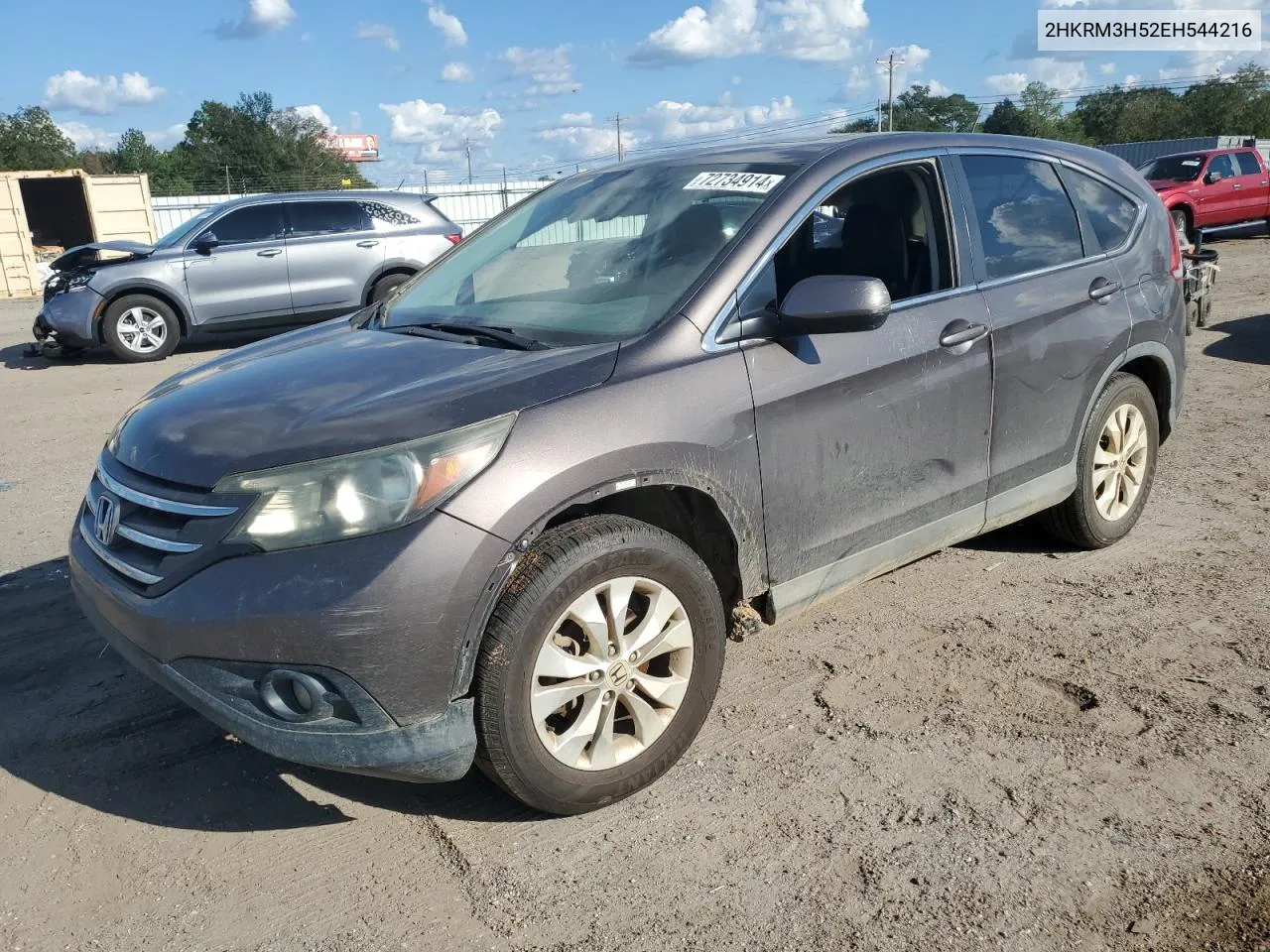 2014 Honda Cr-V Ex VIN: 2HKRM3H52EH544216 Lot: 72734914