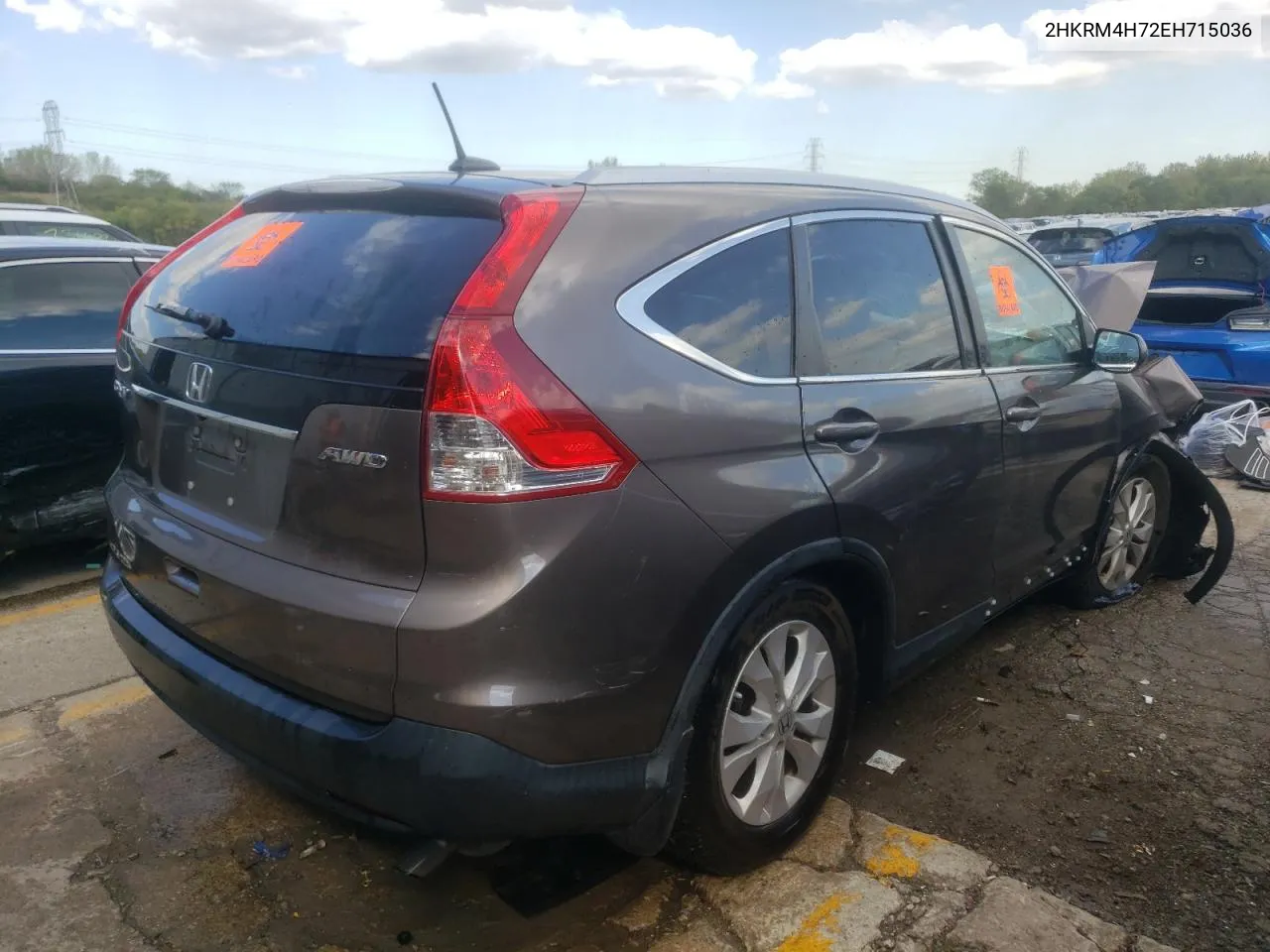 2HKRM4H72EH715036 2014 Honda Cr-V Exl