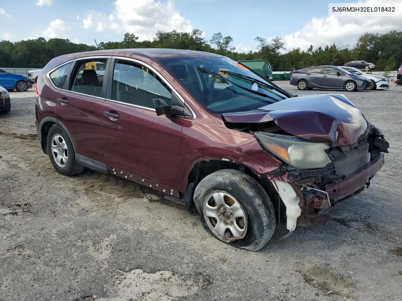 2014 Honda Cr-V Lx VIN: 5J6RM3H32EL018432 Lot: 73363374