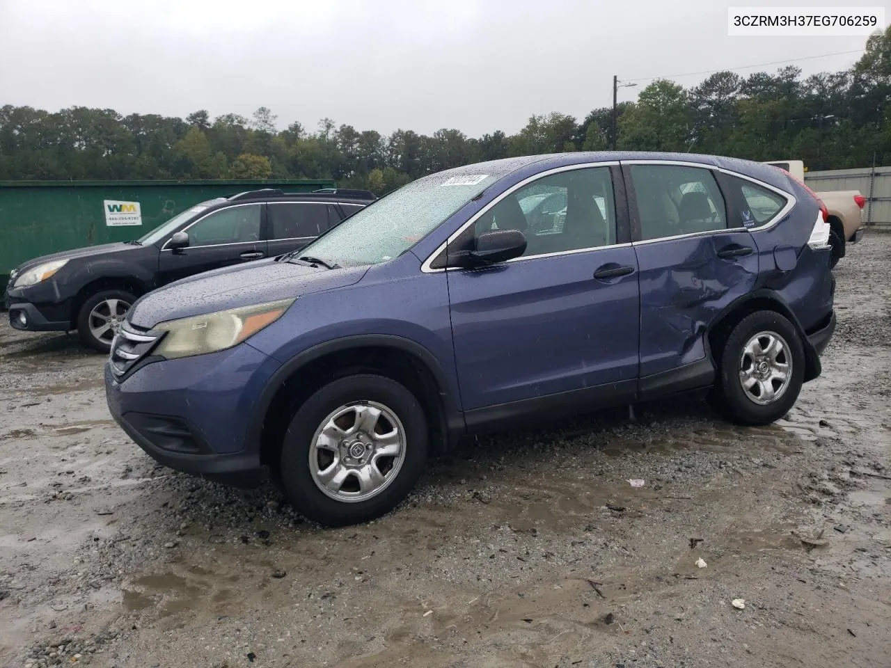 2014 Honda Cr-V Lx VIN: 3CZRM3H37EG706259 Lot: 73377244