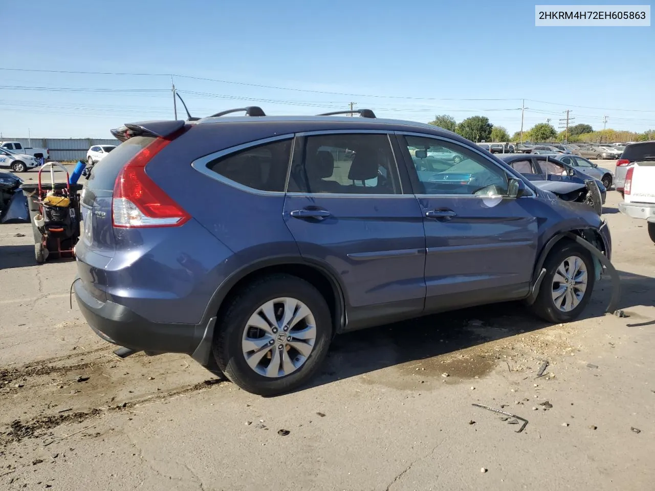 2014 Honda Cr-V Exl VIN: 2HKRM4H72EH605863 Lot: 73563584