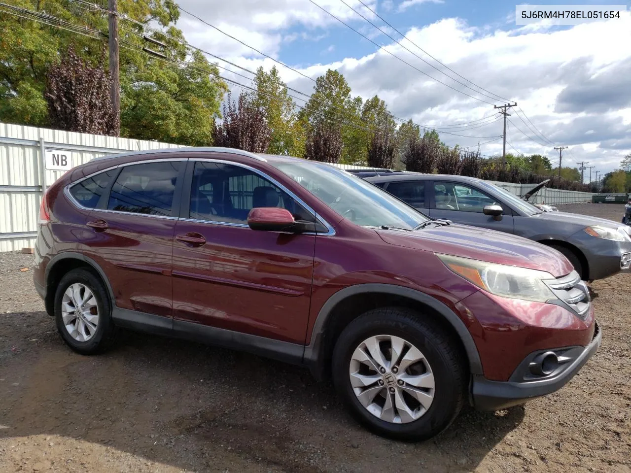 5J6RM4H78EL051654 2014 Honda Cr-V Exl