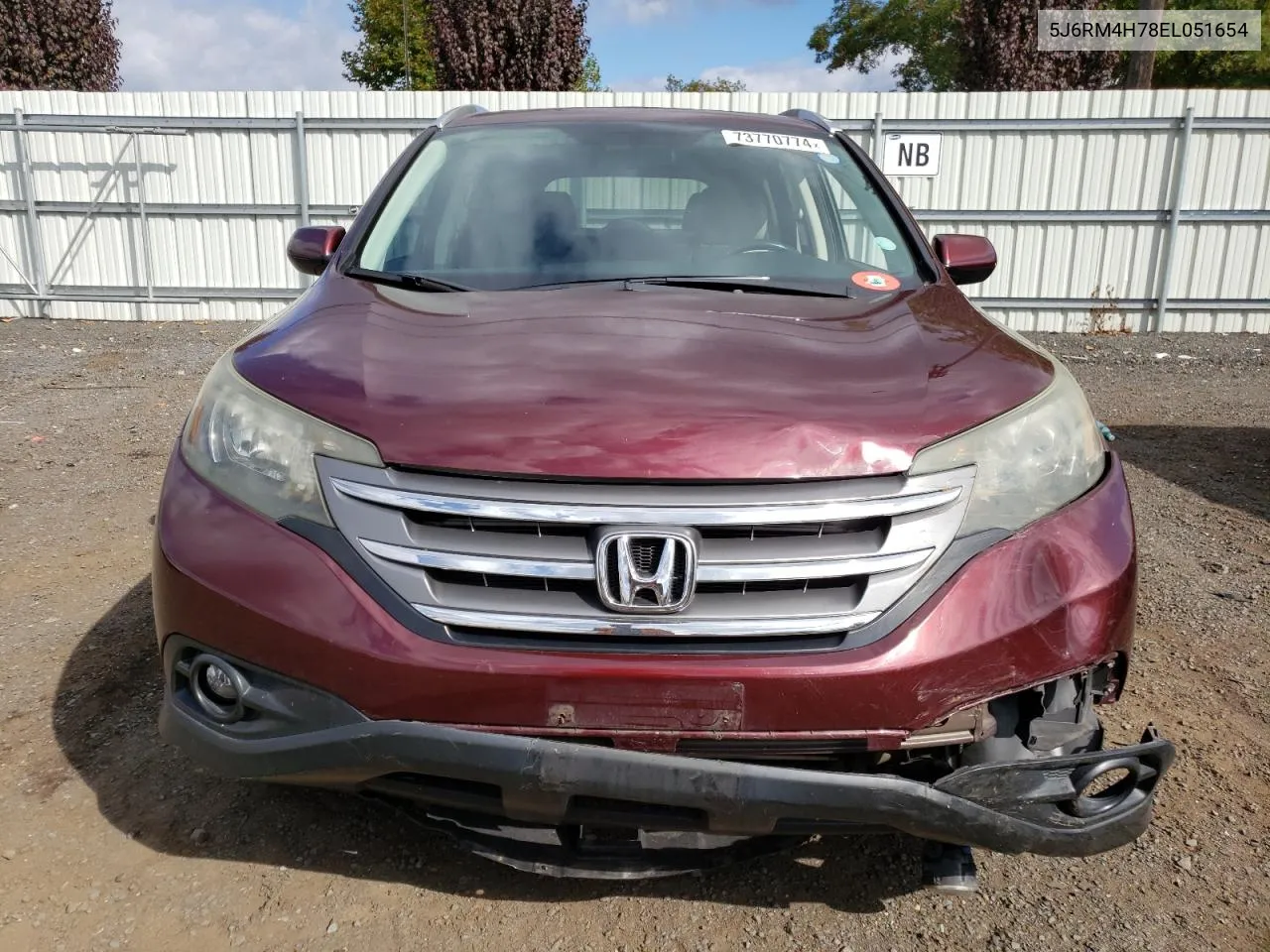 5J6RM4H78EL051654 2014 Honda Cr-V Exl