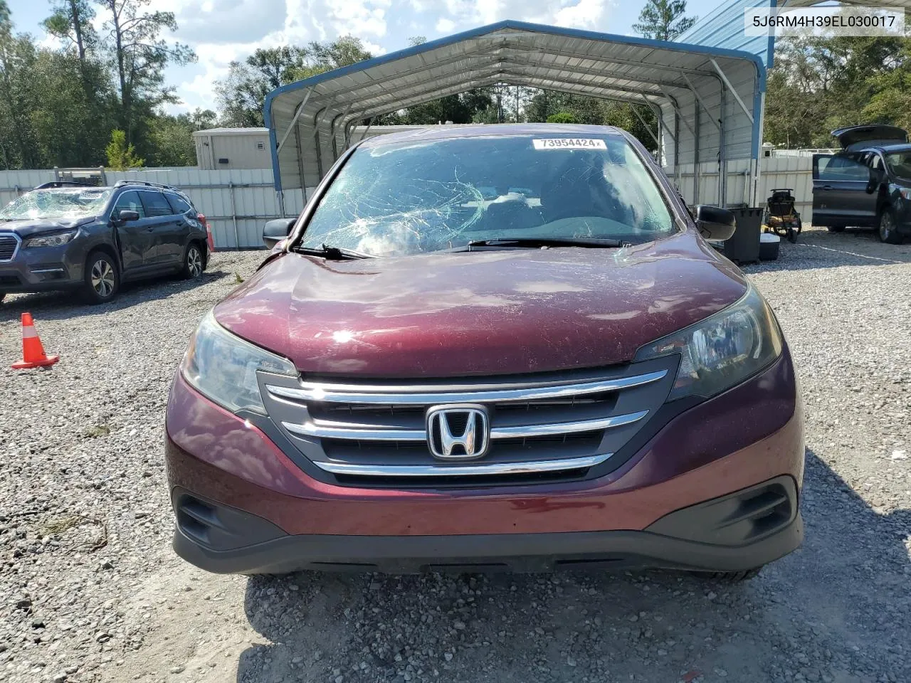 2014 Honda Cr-V Lx VIN: 5J6RM4H39EL030017 Lot: 73954424