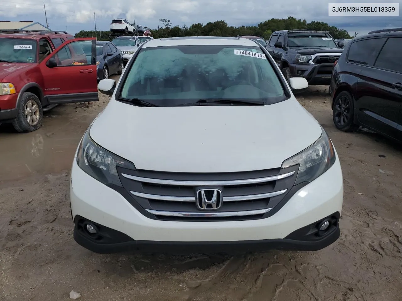 2014 Honda Cr-V Ex VIN: 5J6RM3H55EL018359 Lot: 74041814