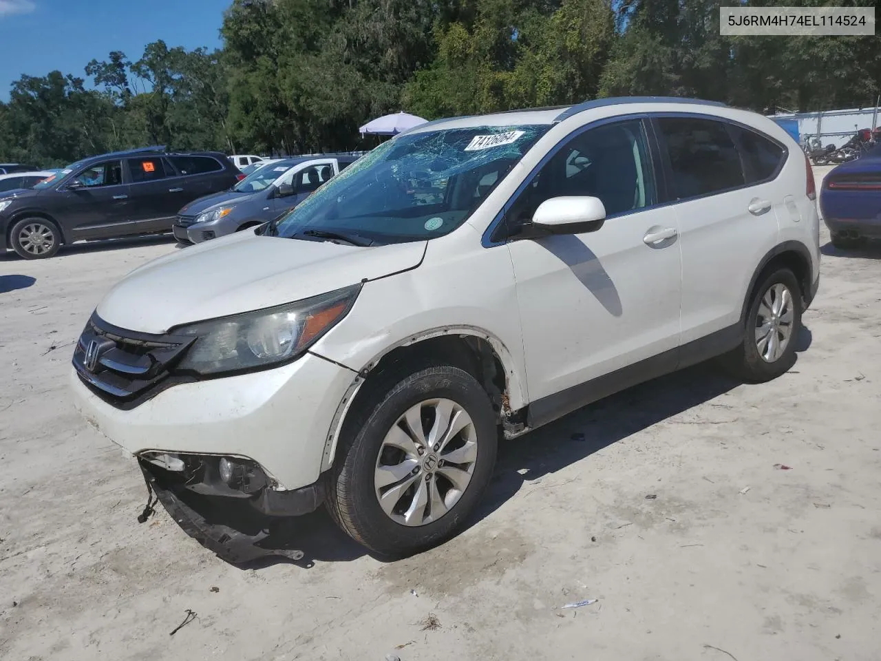 2014 Honda Cr-V Exl VIN: 5J6RM4H74EL114524 Lot: 74126064