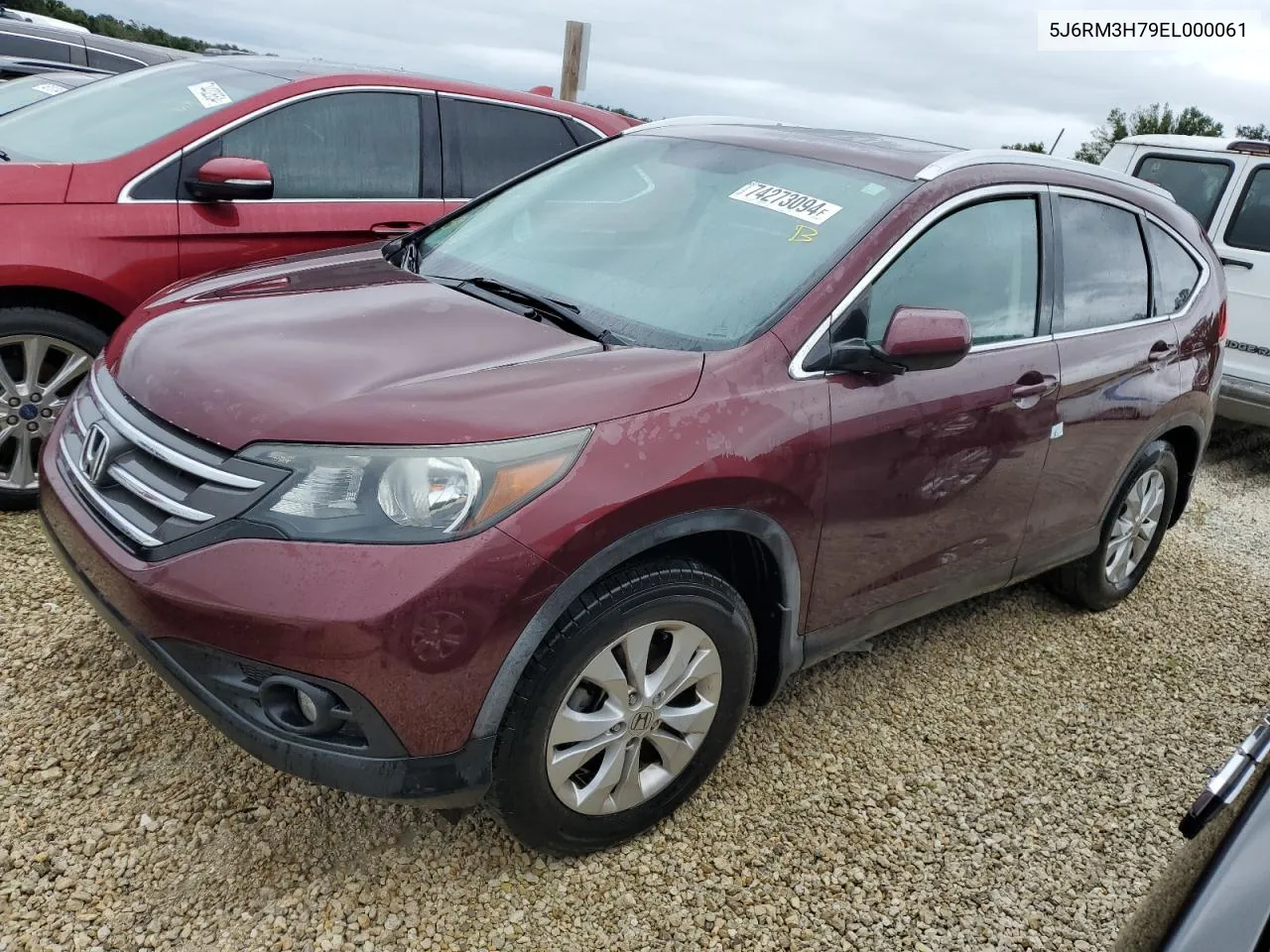 2014 Honda Cr-V Exl VIN: 5J6RM3H79EL000061 Lot: 74273094