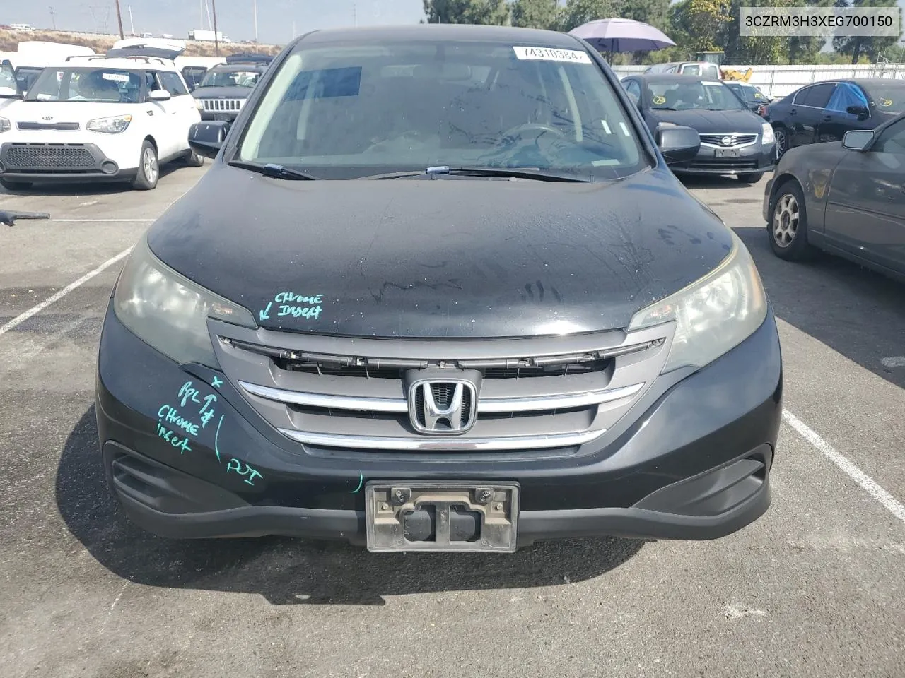 2014 Honda Cr-V Lx VIN: 3CZRM3H3XEG700150 Lot: 74310384