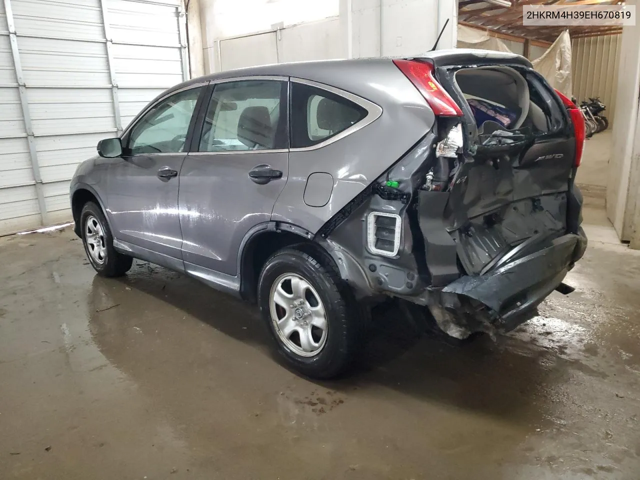 2HKRM4H39EH670819 2014 Honda Cr-V Lx