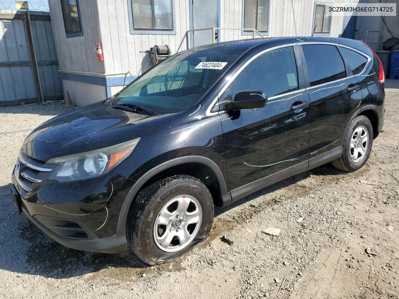 2014 Honda Cr-V Lx VIN: 3CZRM3H36EG714725 Lot: 74622404