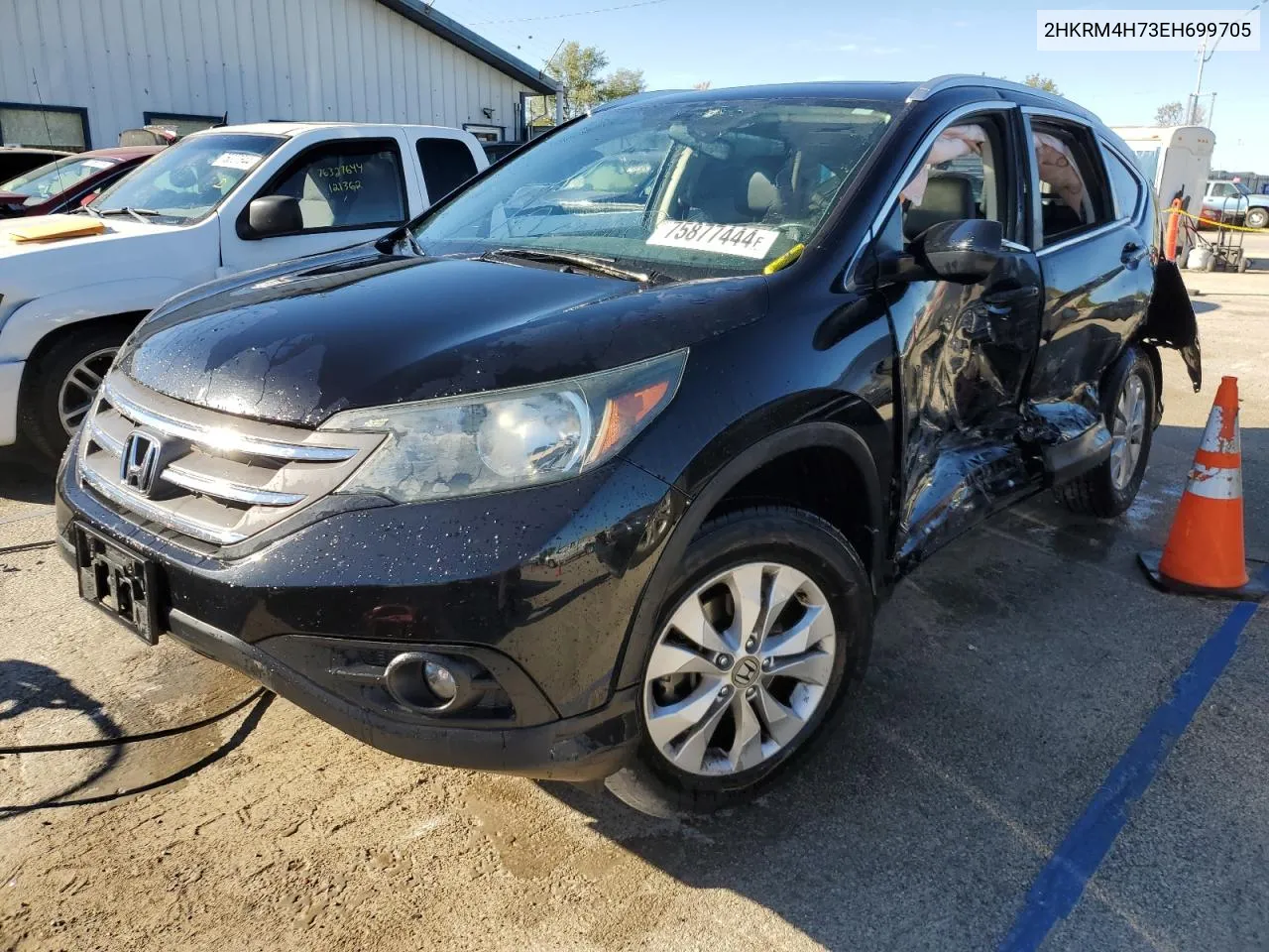 2014 Honda Cr-V Exl VIN: 2HKRM4H73EH699705 Lot: 75877444