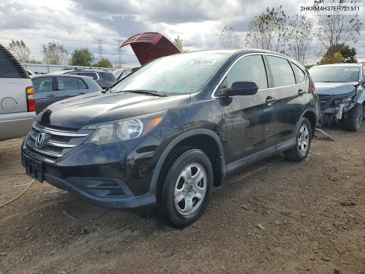 2014 Honda Cr-V Lx VIN: 2HKRM4H37EH721511 Lot: 75902944