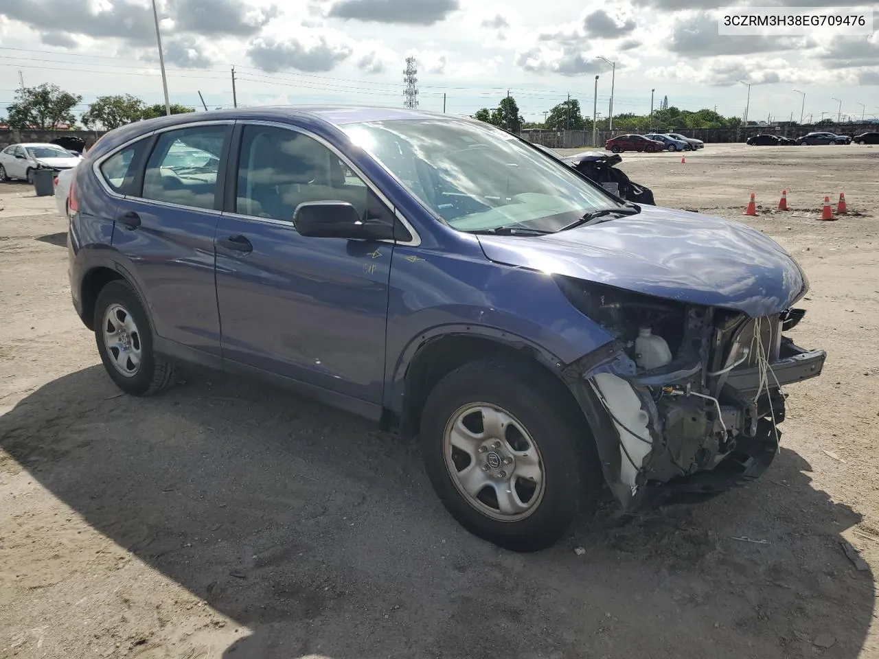 2014 Honda Cr-V Lx VIN: 3CZRM3H38EG709476 Lot: 75904084