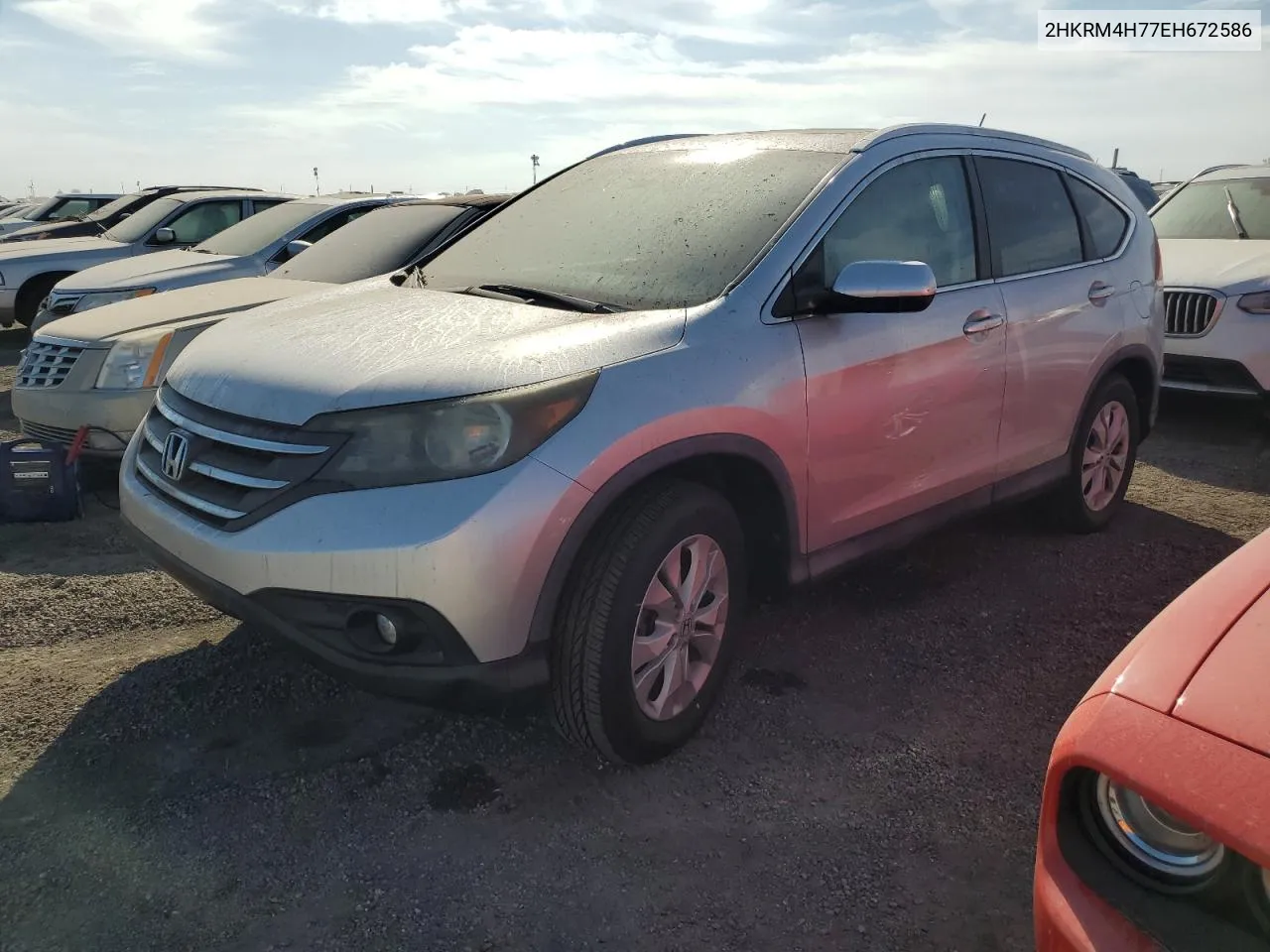 2014 Honda Cr-V Exl VIN: 2HKRM4H77EH672586 Lot: 75925504