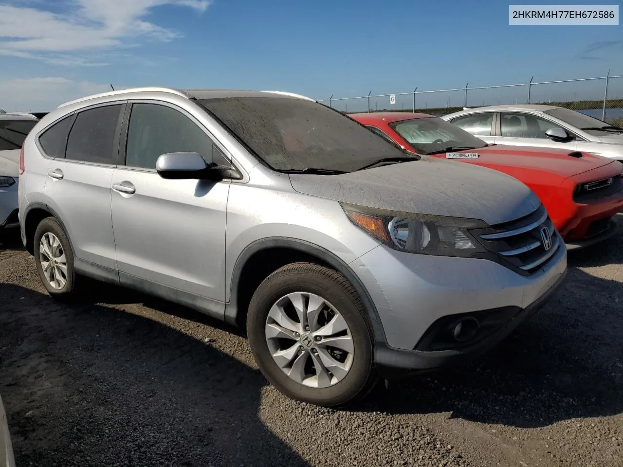 2014 Honda Cr-V Exl VIN: 2HKRM4H77EH672586 Lot: 75925504