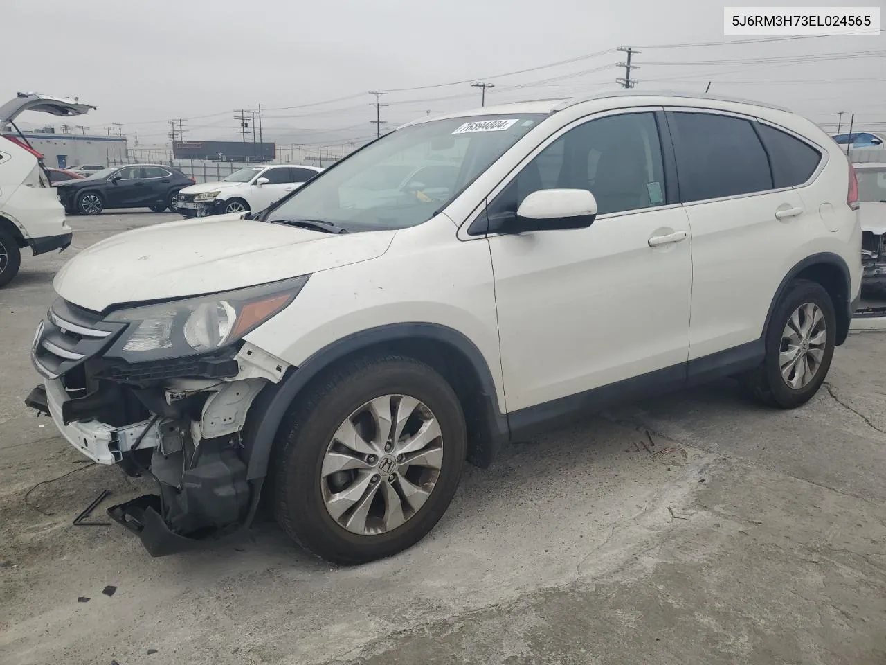 2014 Honda Cr-V Exl VIN: 5J6RM3H73EL024565 Lot: 76394804