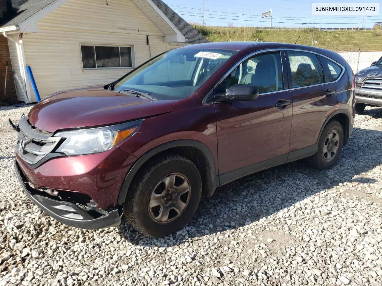 2014 Honda Cr-V Lx VIN: 5J6RM4H3XEL091473 Lot: 76793154