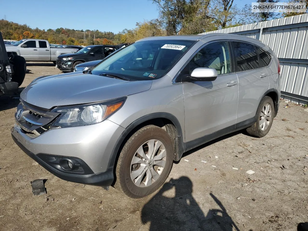 2014 Honda Cr-V Exl VIN: 2HKRM4H77EH676427 Lot: 76892864