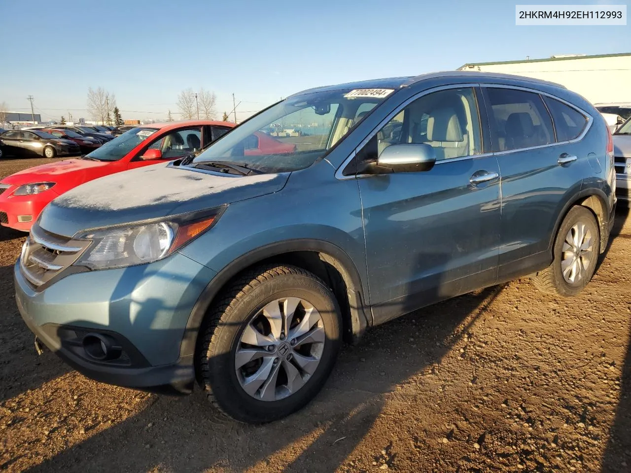 2014 Honda Cr-V Touring VIN: 2HKRM4H92EH112993 Lot: 77002494