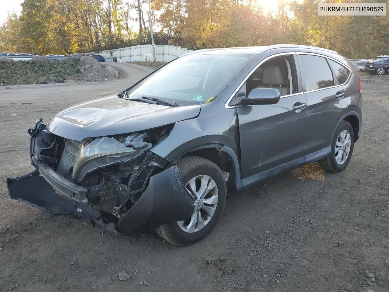 2HKRM4H71EH690579 2014 Honda Cr-V Exl