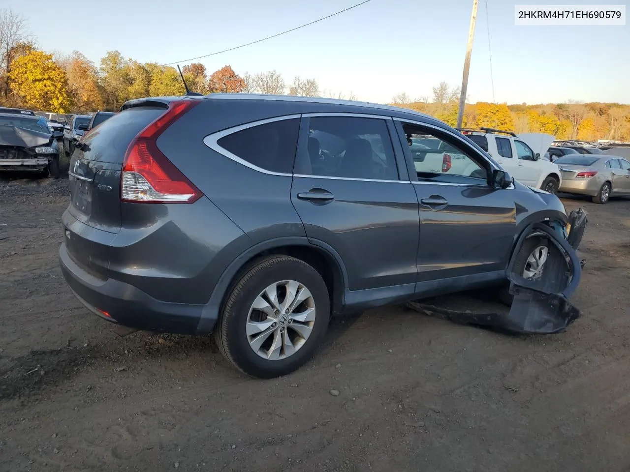 2014 Honda Cr-V Exl VIN: 2HKRM4H71EH690579 Lot: 77033004