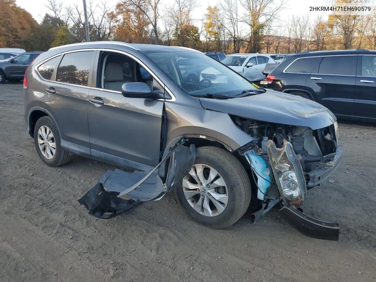 2014 Honda Cr-V Exl VIN: 2HKRM4H71EH690579 Lot: 77033004