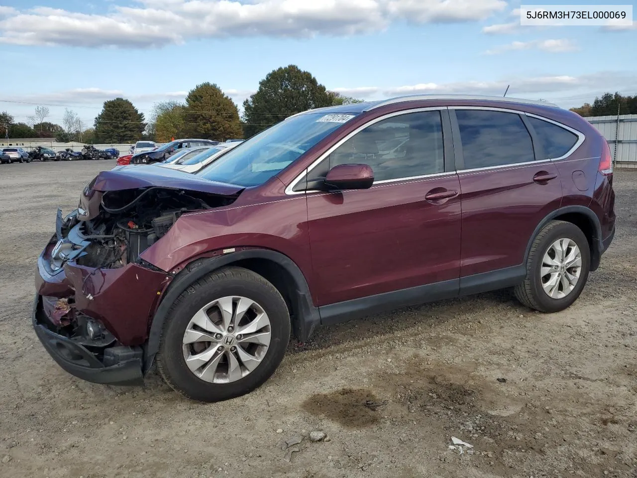 2014 Honda Cr-V Exl VIN: 5J6RM3H73EL000069 Lot: 77291704