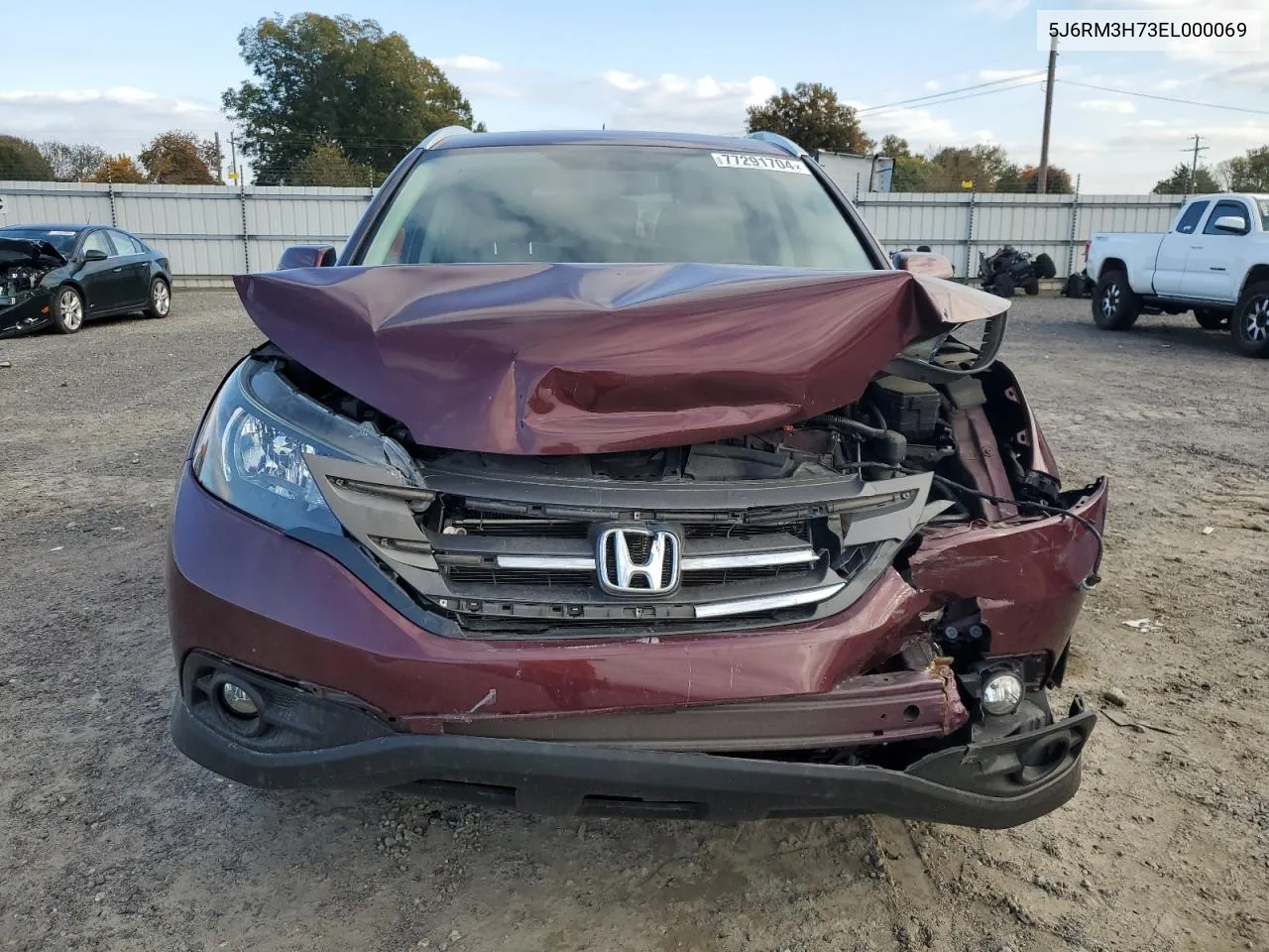 2014 Honda Cr-V Exl VIN: 5J6RM3H73EL000069 Lot: 77291704