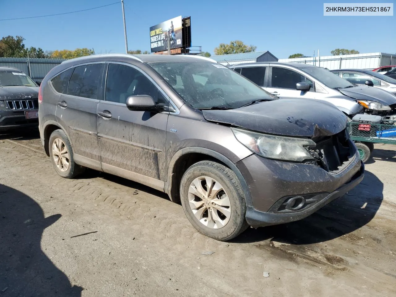 2014 Honda Cr-V Exl VIN: 2HKRM3H73EH521867 Lot: 77329994