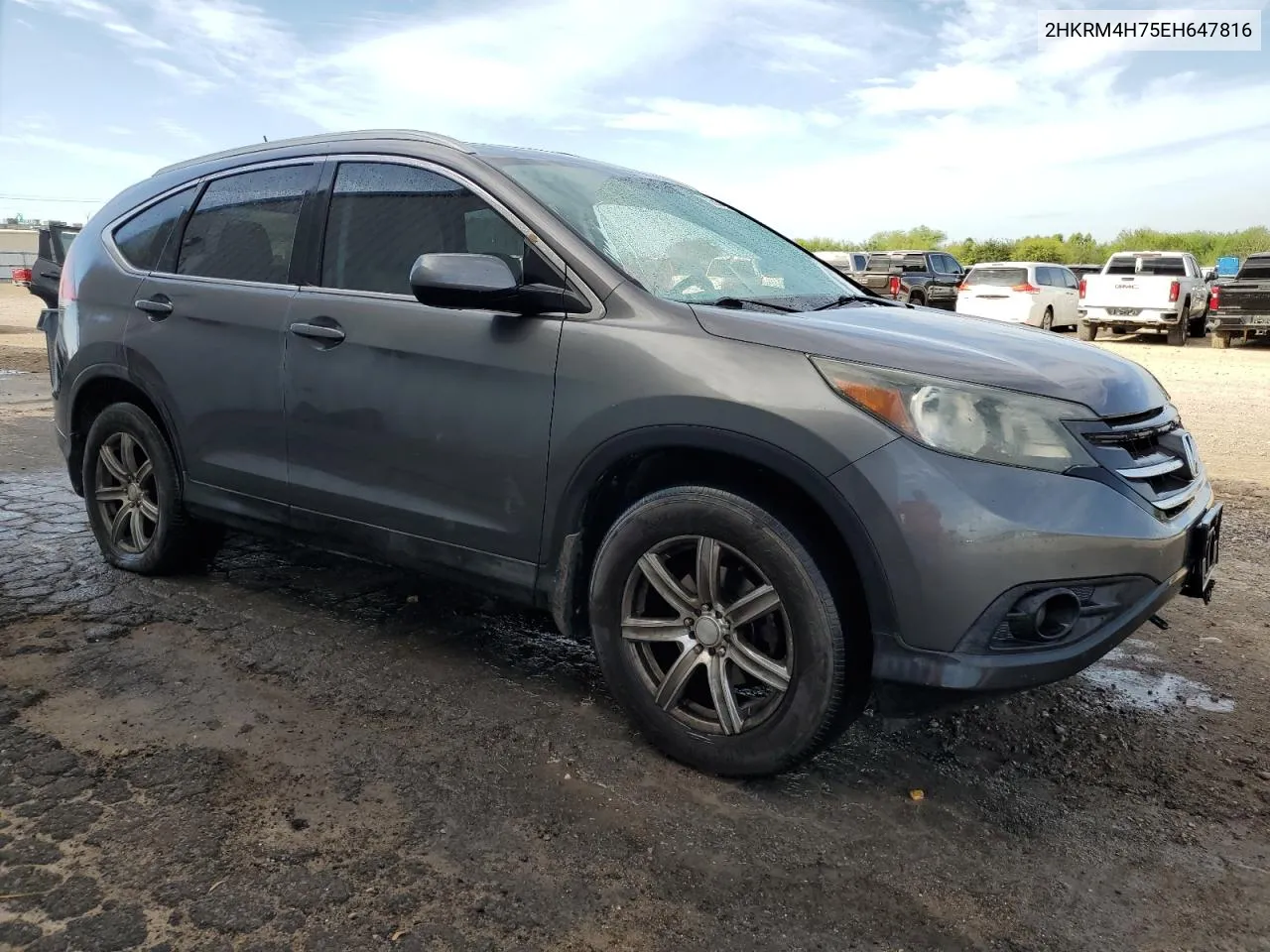 2014 Honda Cr-V Exl VIN: 2HKRM4H75EH647816 Lot: 77547924