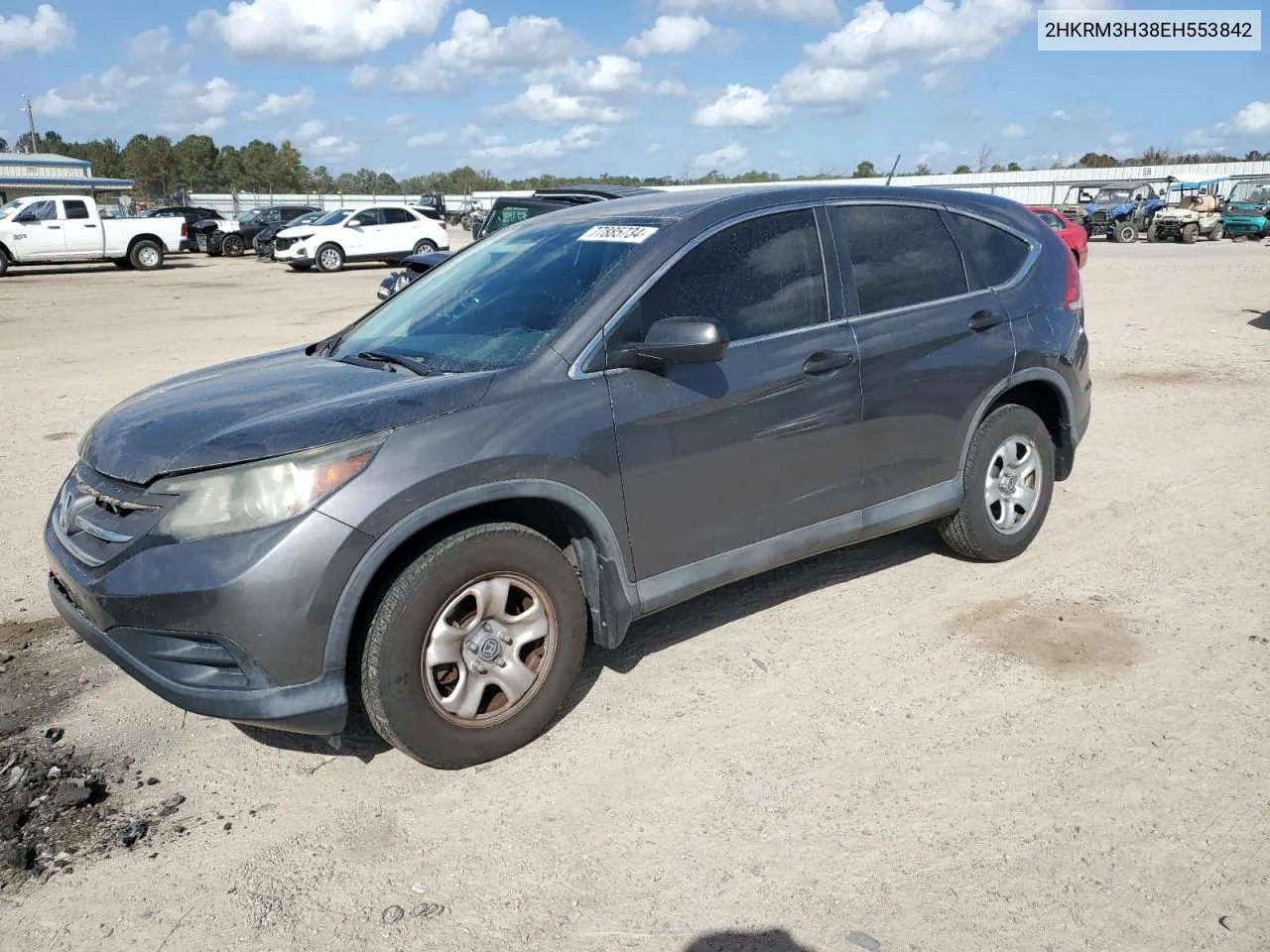 2014 Honda Cr-V Lx VIN: 2HKRM3H38EH553842 Lot: 77885734