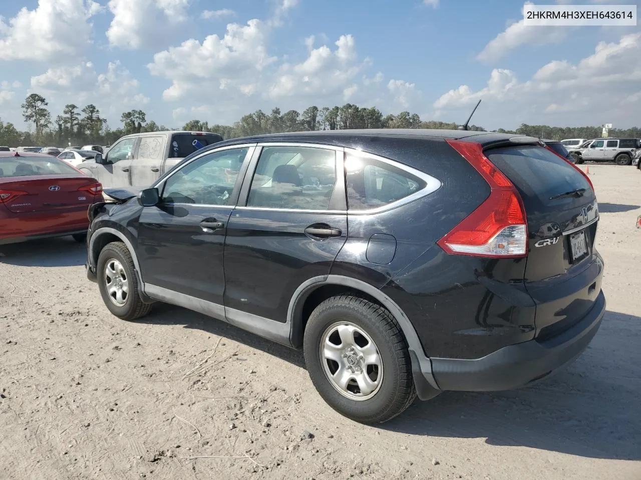 2014 Honda Cr-V Lx VIN: 2HKRM4H3XEH643614 Lot: 77909814