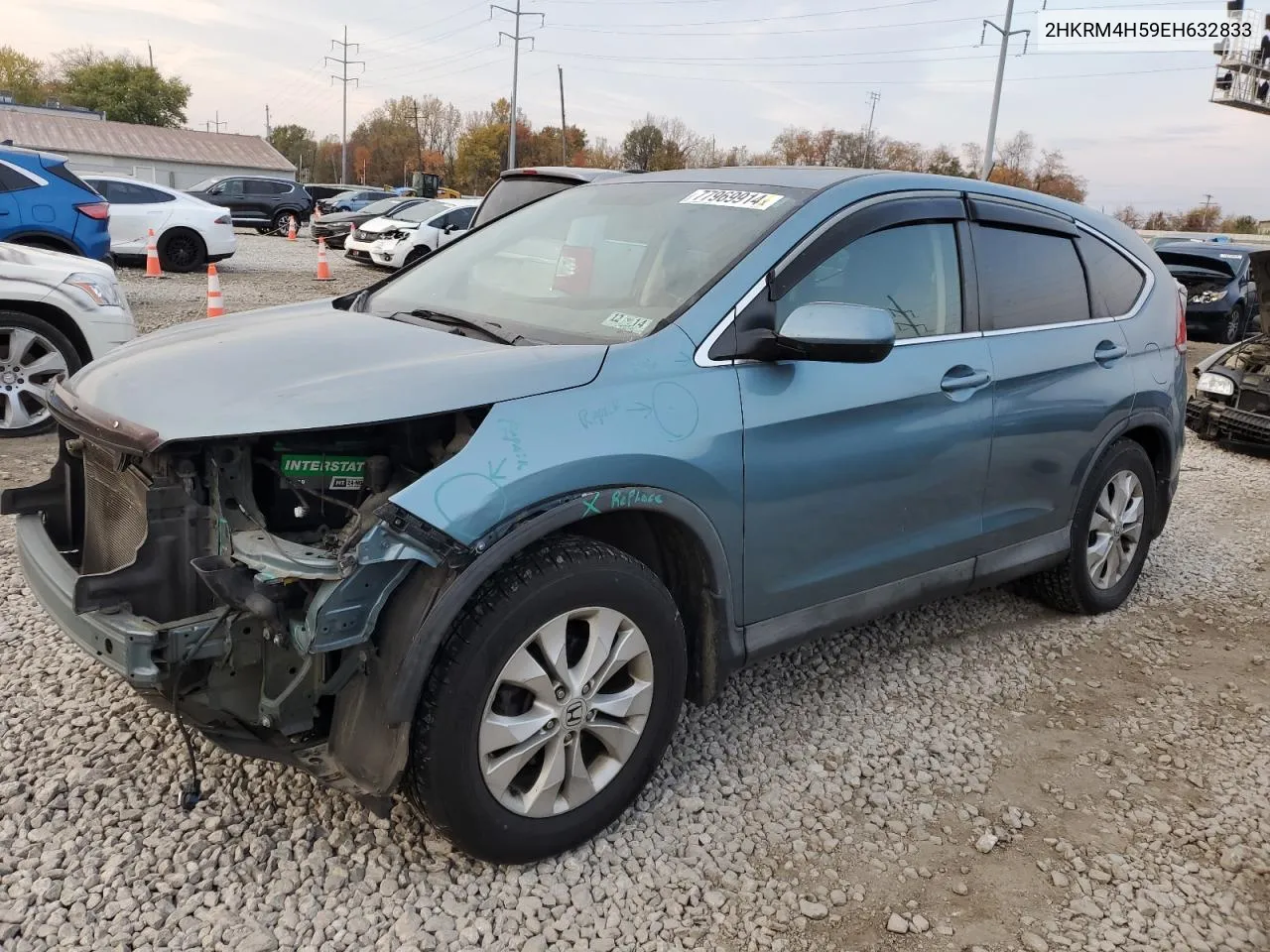 2HKRM4H59EH632833 2014 Honda Cr-V Ex