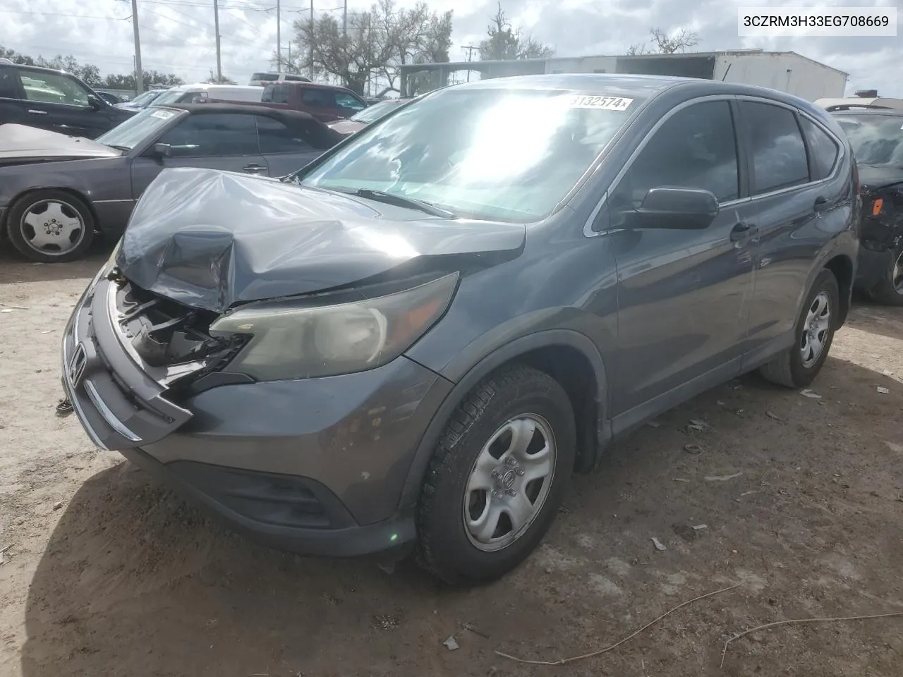 2014 Honda Cr-V Lx VIN: 3CZRM3H33EG708669 Lot: 78132574