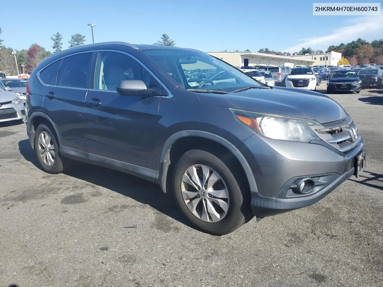 2014 Honda Cr-V Exl VIN: 2HKRM4H70EH600743 Lot: 78258204