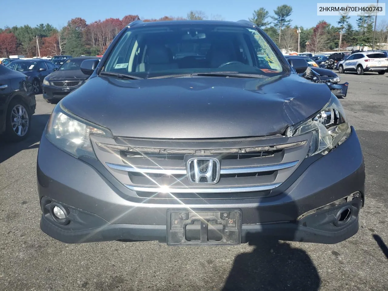 2014 Honda Cr-V Exl VIN: 2HKRM4H70EH600743 Lot: 78258204