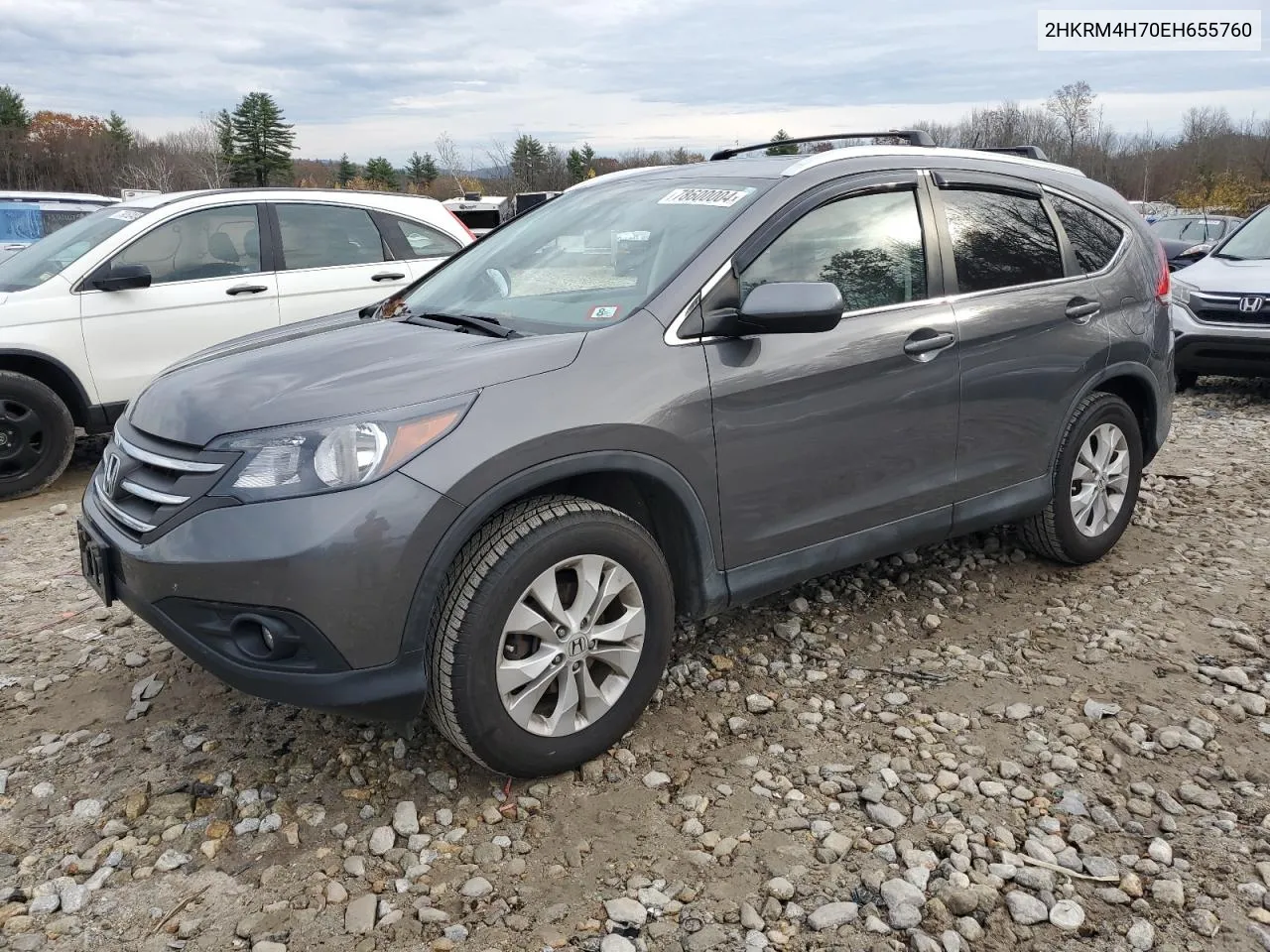 2014 Honda Cr-V Exl VIN: 2HKRM4H70EH655760 Lot: 78600004