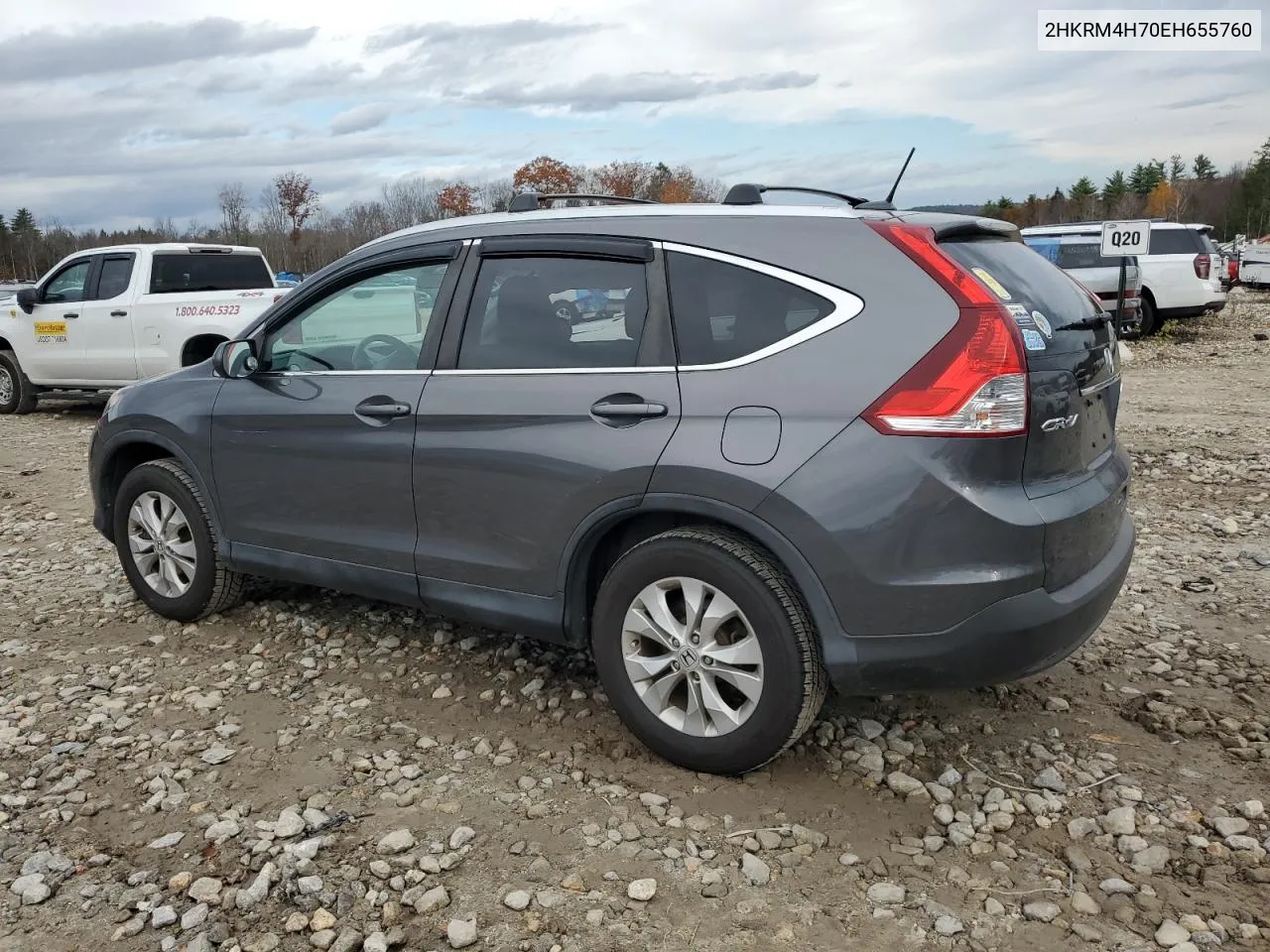 2014 Honda Cr-V Exl VIN: 2HKRM4H70EH655760 Lot: 78600004