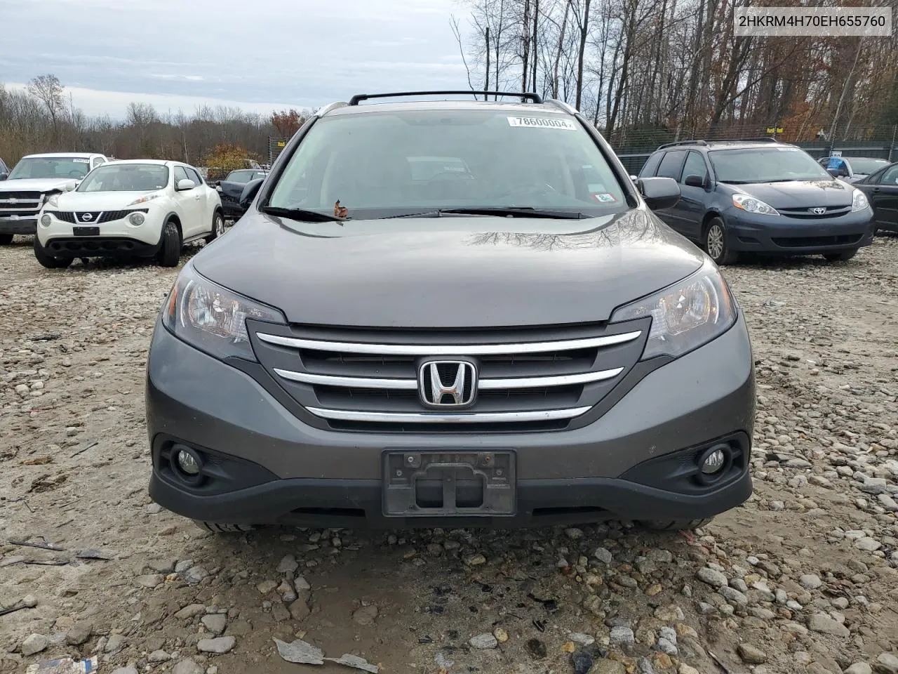 2014 Honda Cr-V Exl VIN: 2HKRM4H70EH655760 Lot: 78600004