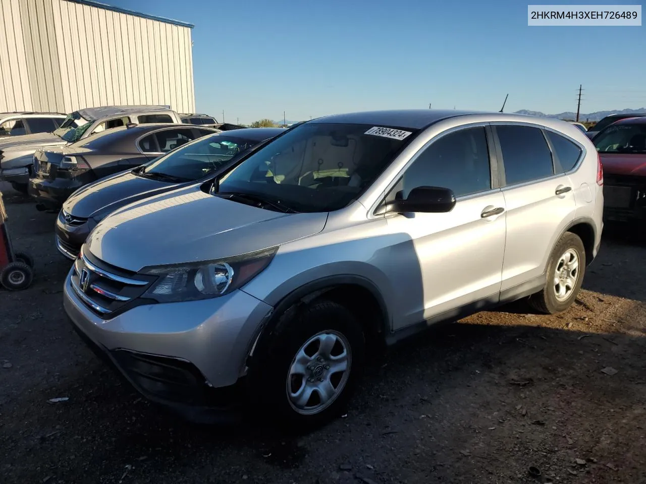 2014 Honda Cr-V Lx VIN: 2HKRM4H3XEH726489 Lot: 78904324