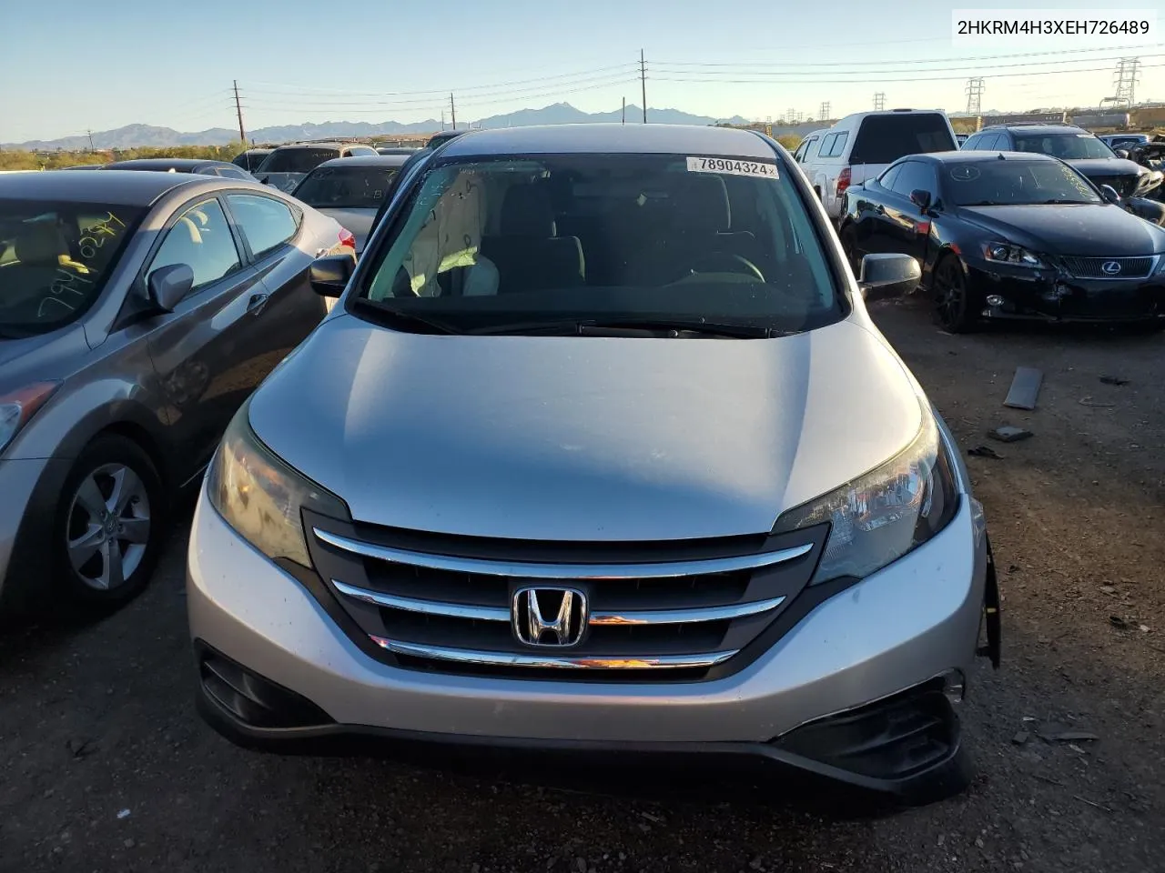 2014 Honda Cr-V Lx VIN: 2HKRM4H3XEH726489 Lot: 78904324