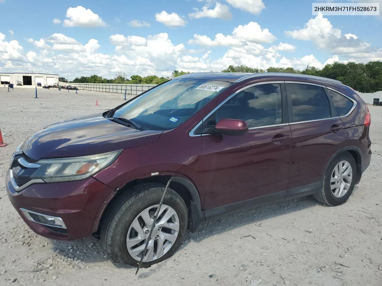 2015 Honda Cr-V Exl VIN: 2HKRM3H71FH528673 Lot: 60616274