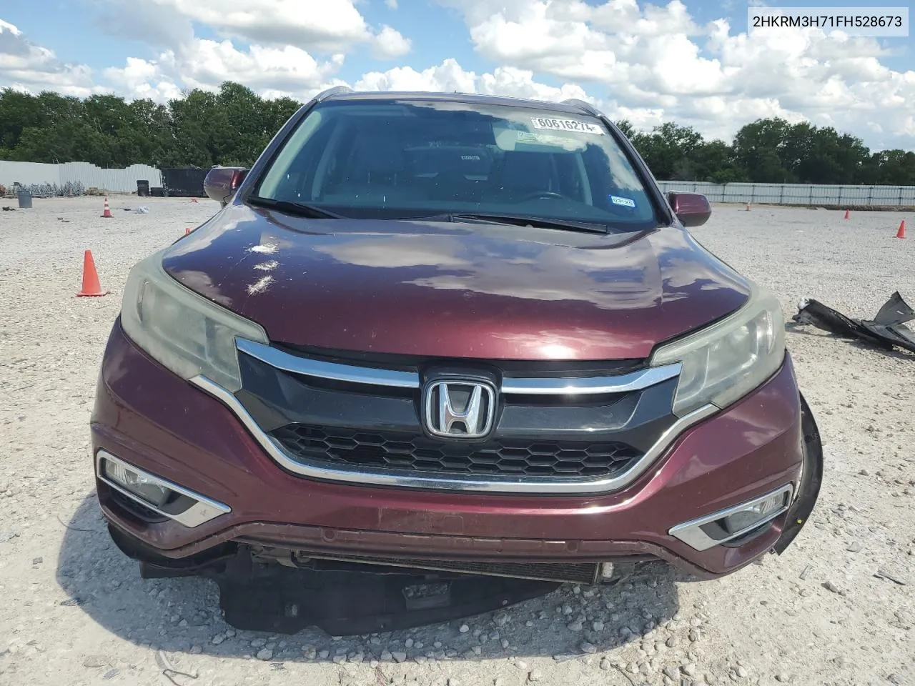 2015 Honda Cr-V Exl VIN: 2HKRM3H71FH528673 Lot: 60616274