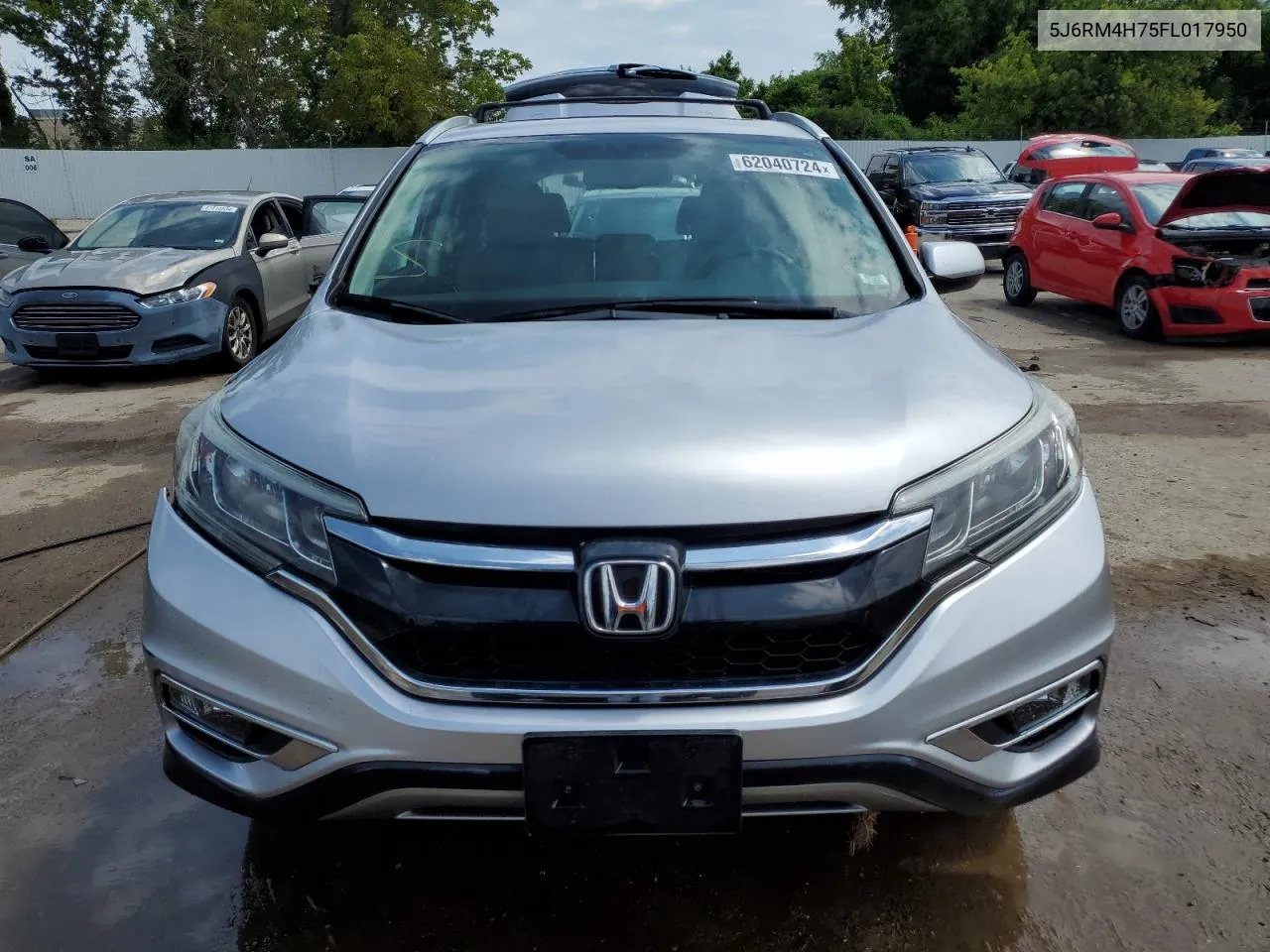 5J6RM4H75FL017950 2015 Honda Cr-V Exl