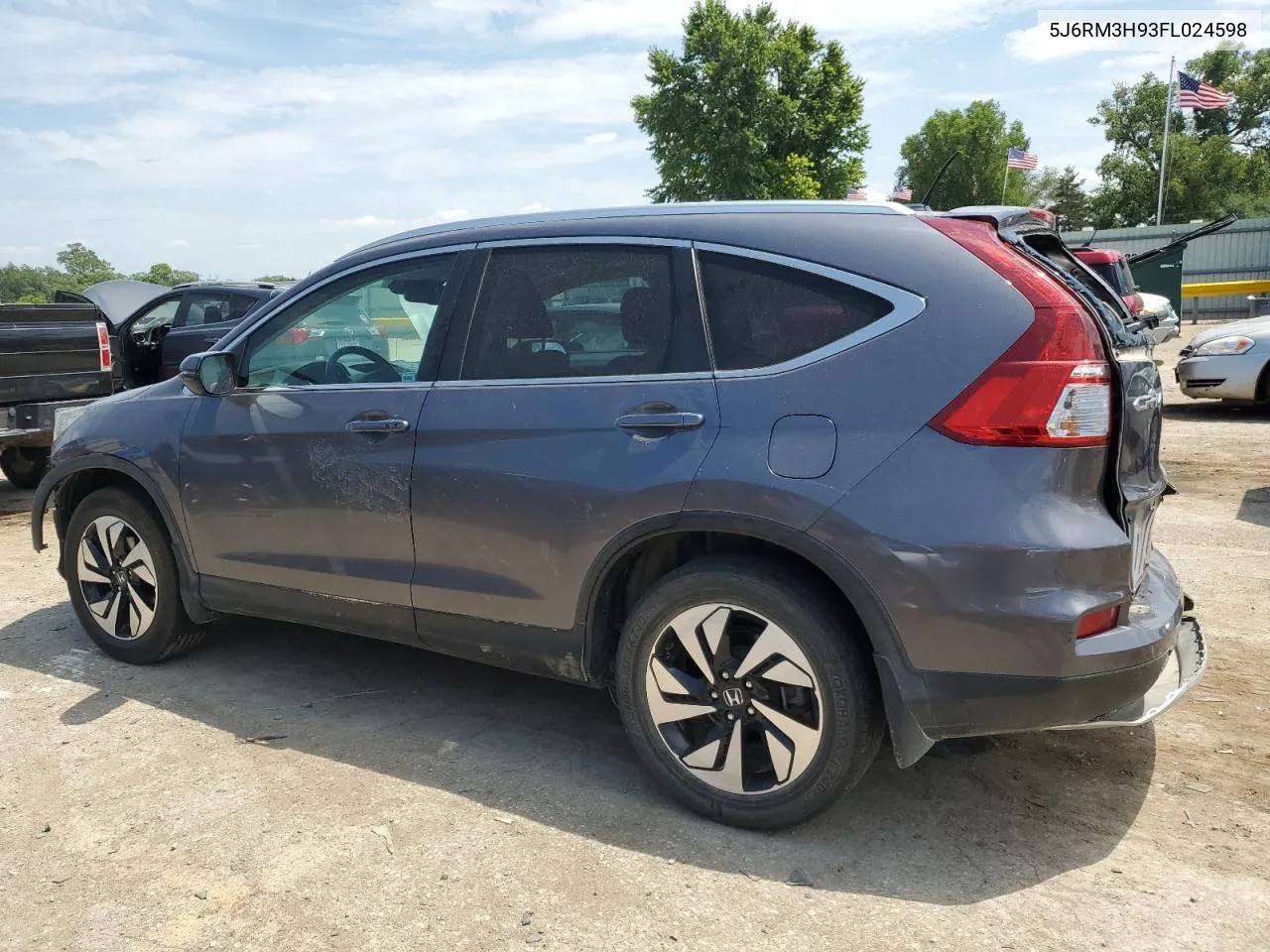 2015 Honda Cr-V Touring VIN: 5J6RM3H93FL024598 Lot: 62982004