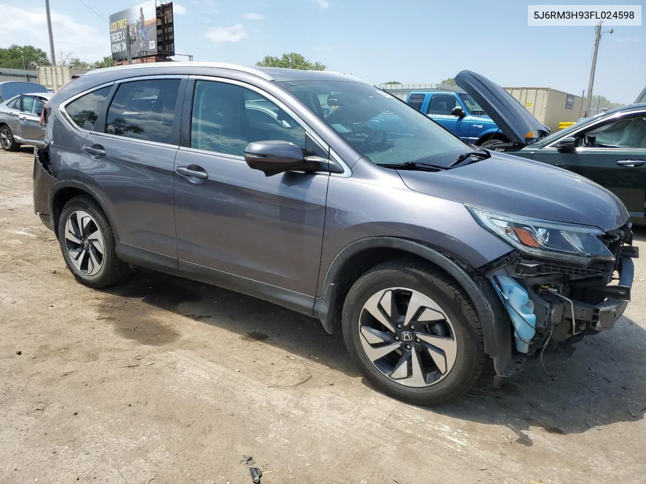 2015 Honda Cr-V Touring VIN: 5J6RM3H93FL024598 Lot: 62982004